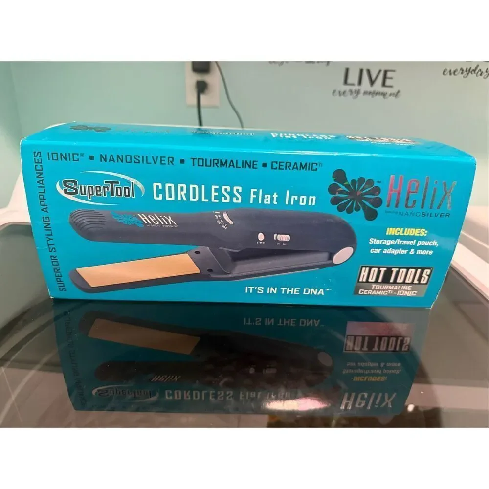 Hot Tools Helix Super Tool Cordless Flat Iron Hair Straightener Model 4203 NEW